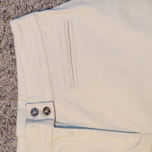 89th + Madison High Waisted Long Length Casual Khaki Shorts SZ 12 - Picture 3 of 10